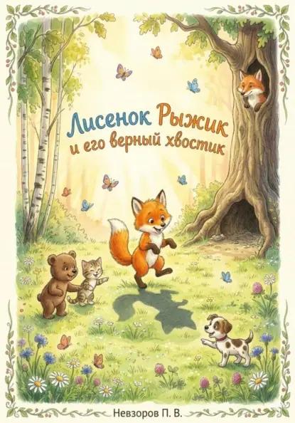 Лисенок Рыжик и его верный хвостик