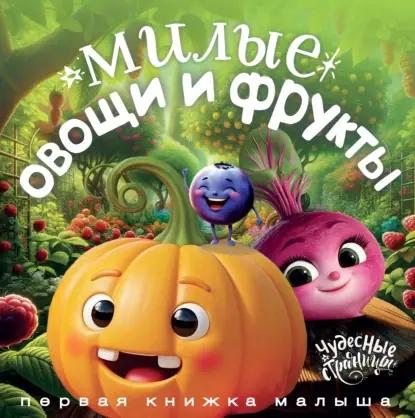 Милые овощи и фрукты. Первая книжка малыша