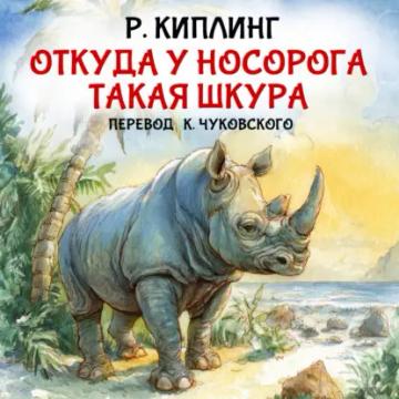 Обложка аудиокниги «Откуда у носорога такая шкура»
