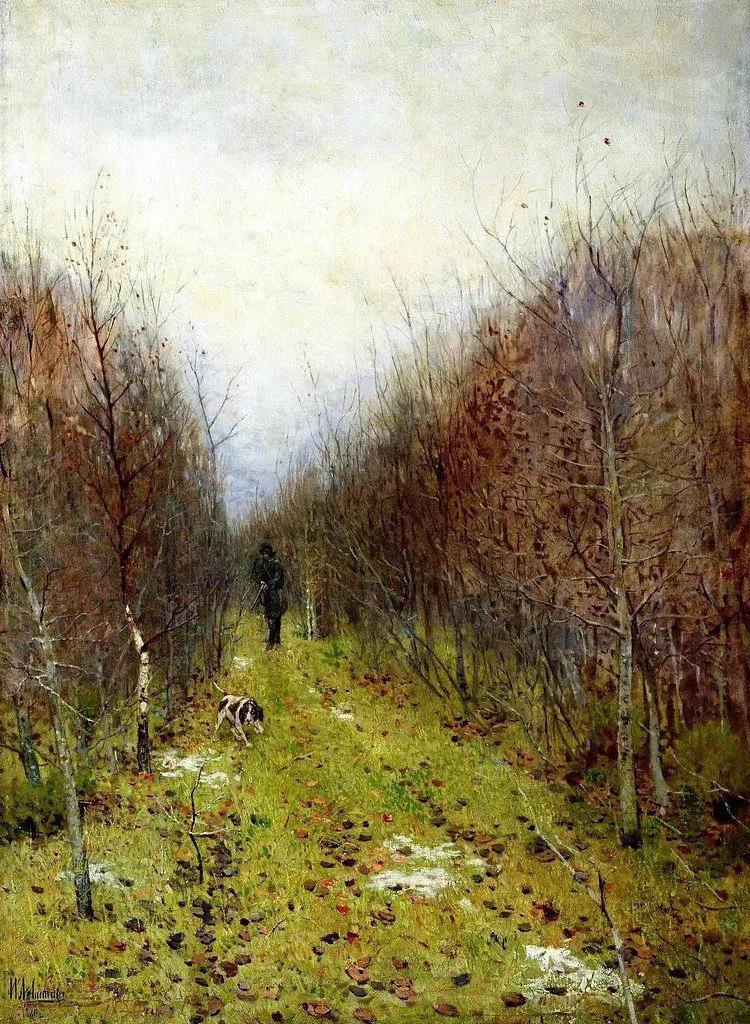 «Осень. Охотник» — сочинение по картине И.И. Левитана